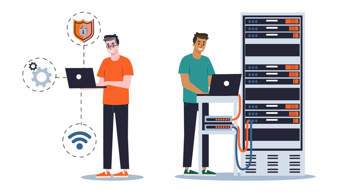 2 users on laptop and servers with extra access